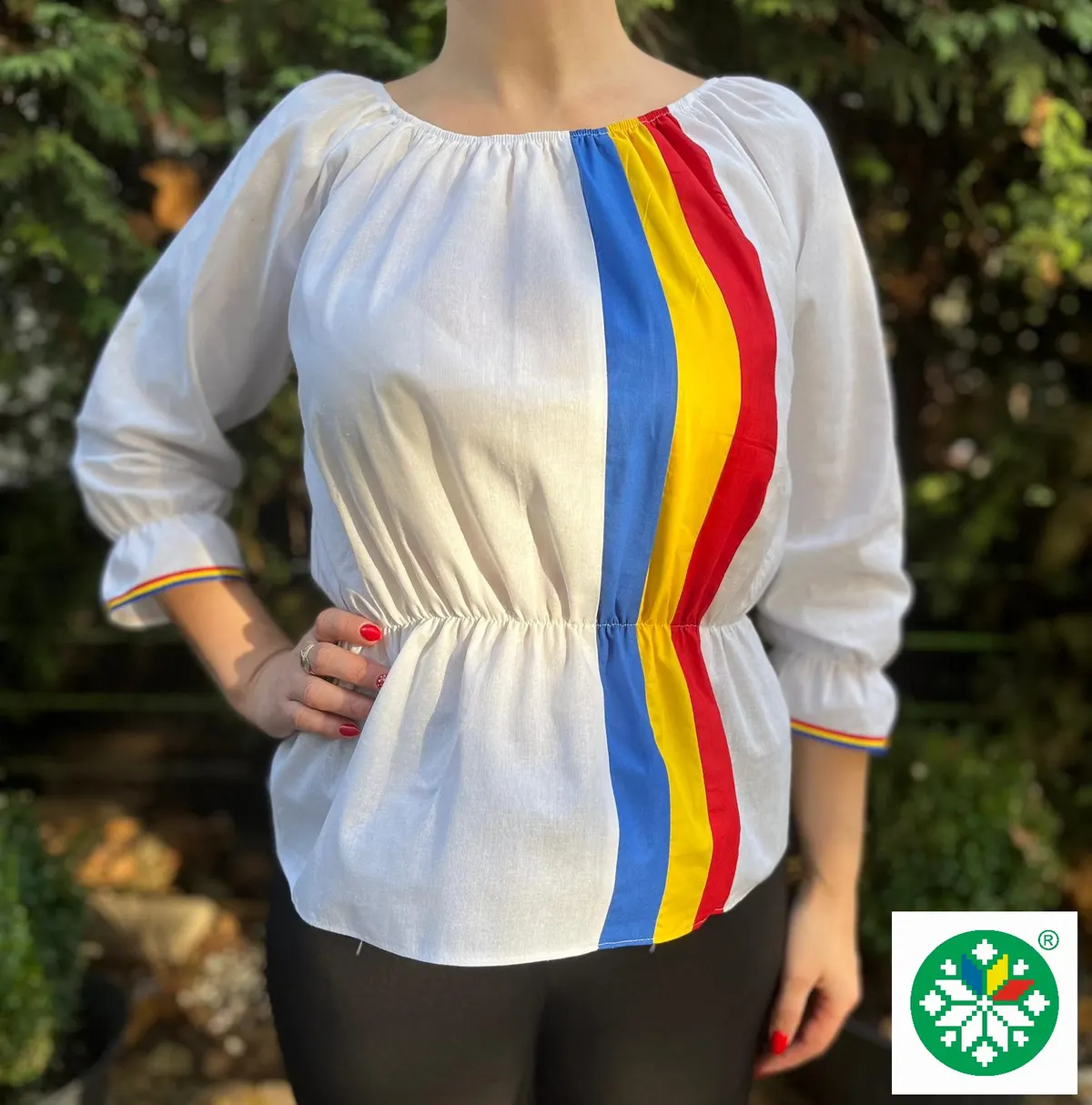Ie tricolor dama model 1