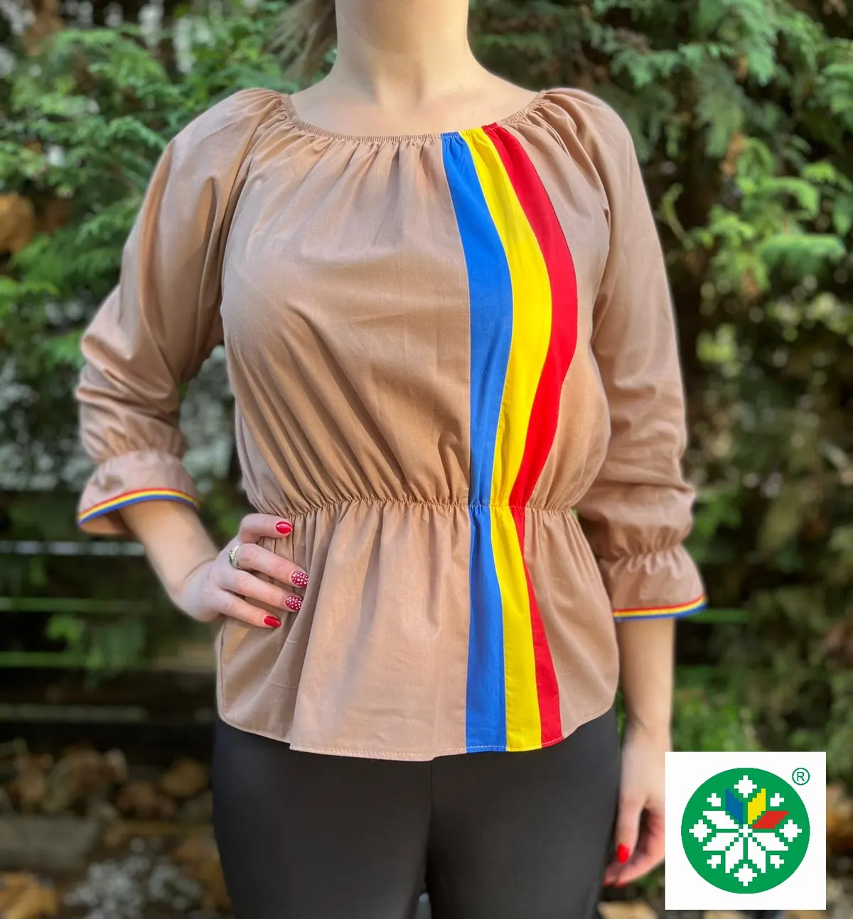 Ie tricolor dama model 2