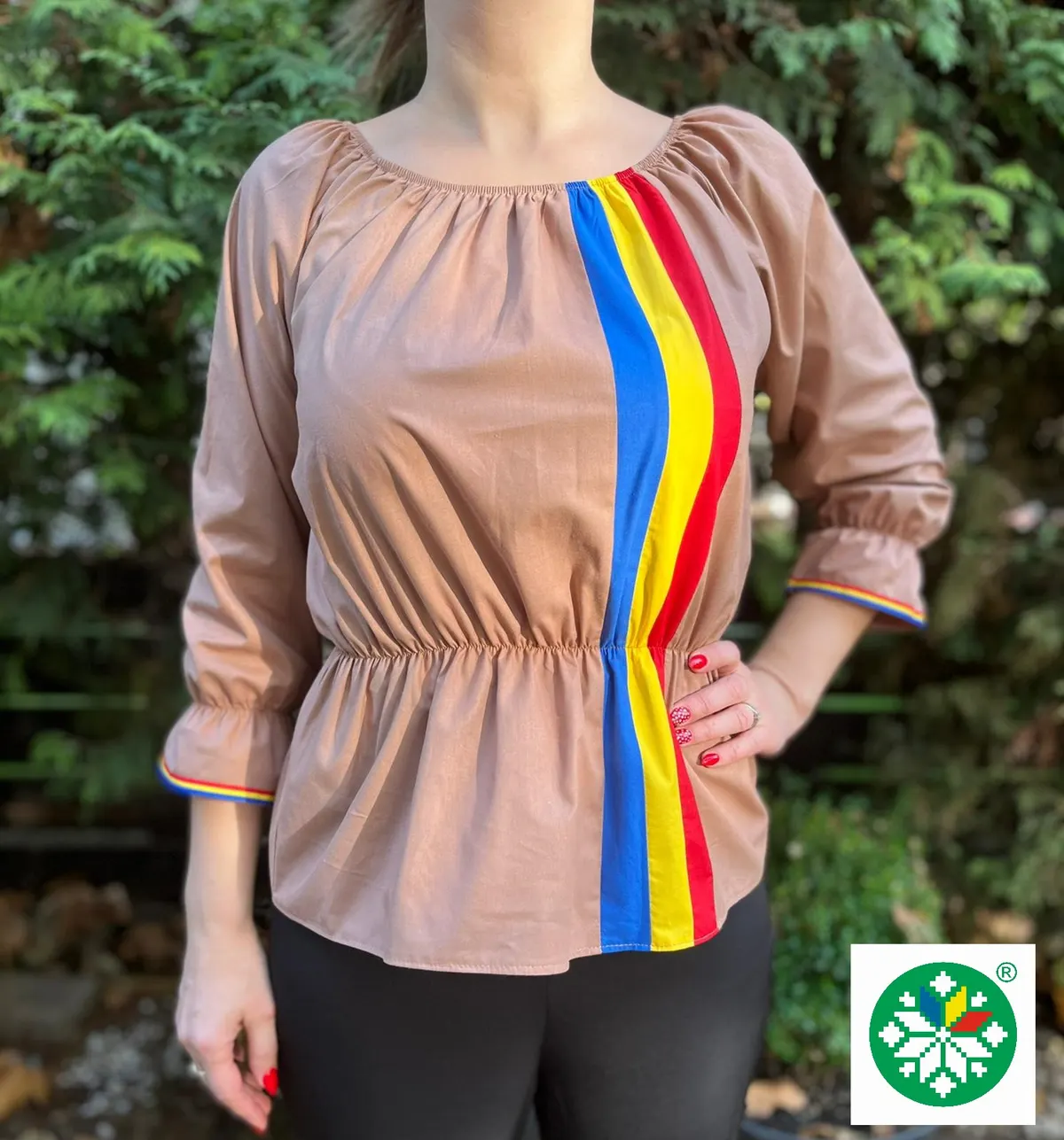 Ie tricolor dama model 2