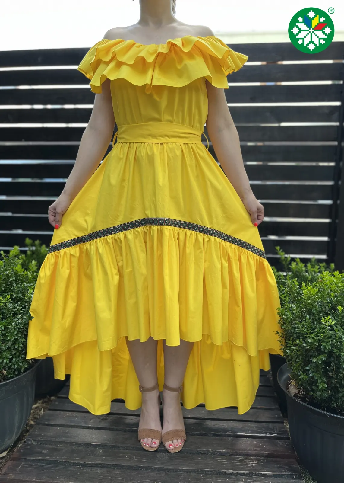 Rochie Emily galbena