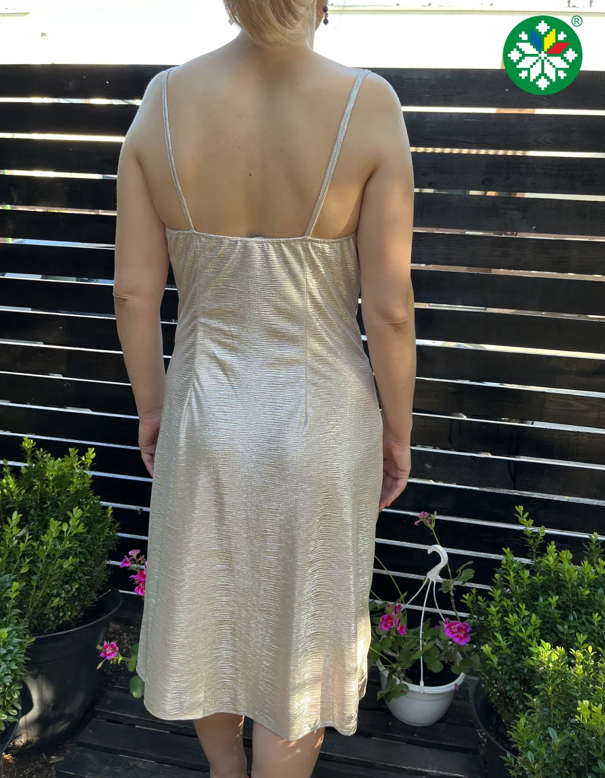 Rochie Aissa aurie