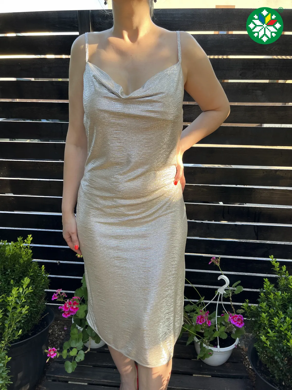 Rochie Aissa aurie
