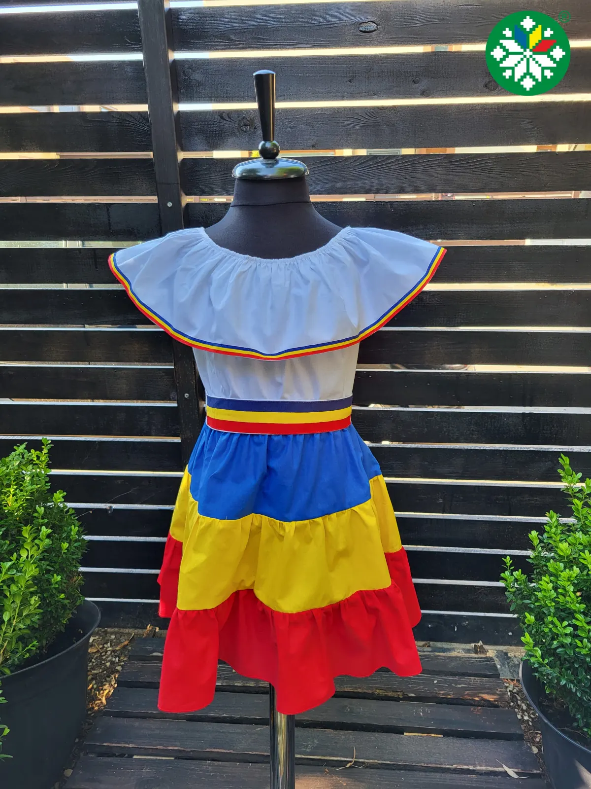 Rochie fata tricolor 2