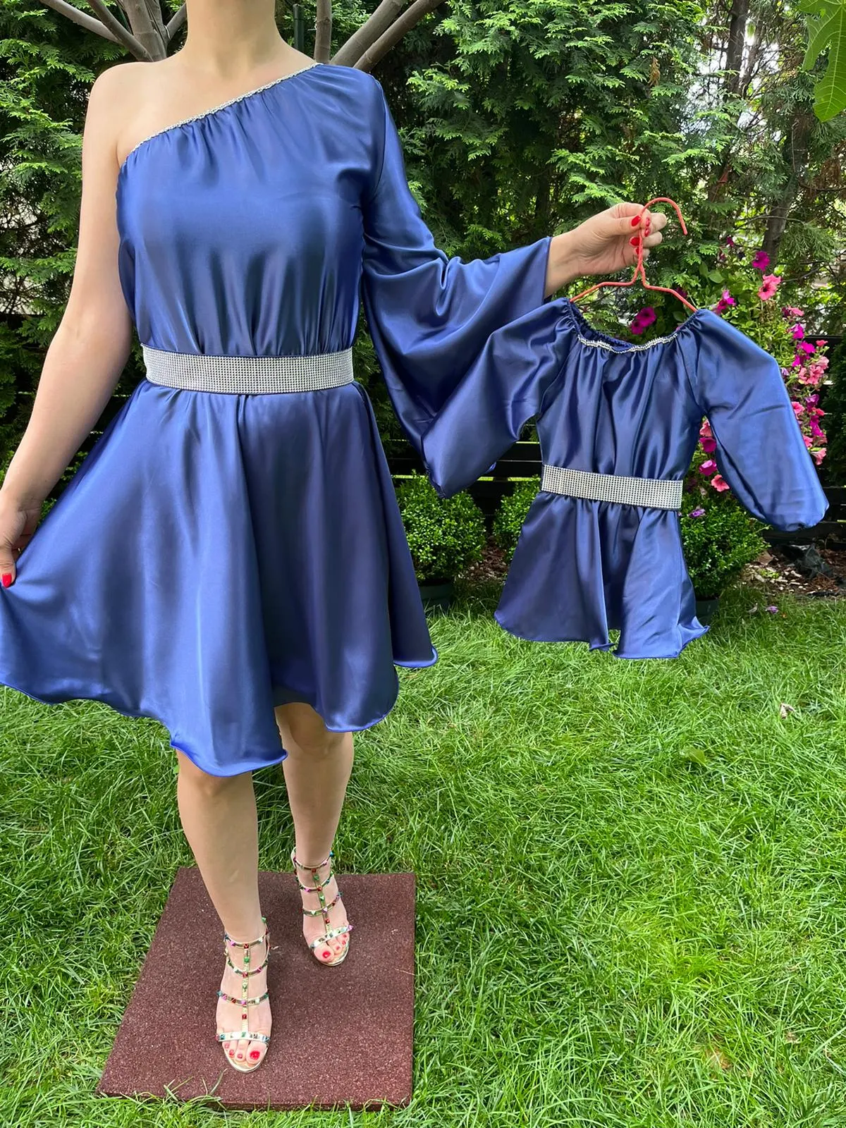 Rochie fetita Aurora albastra