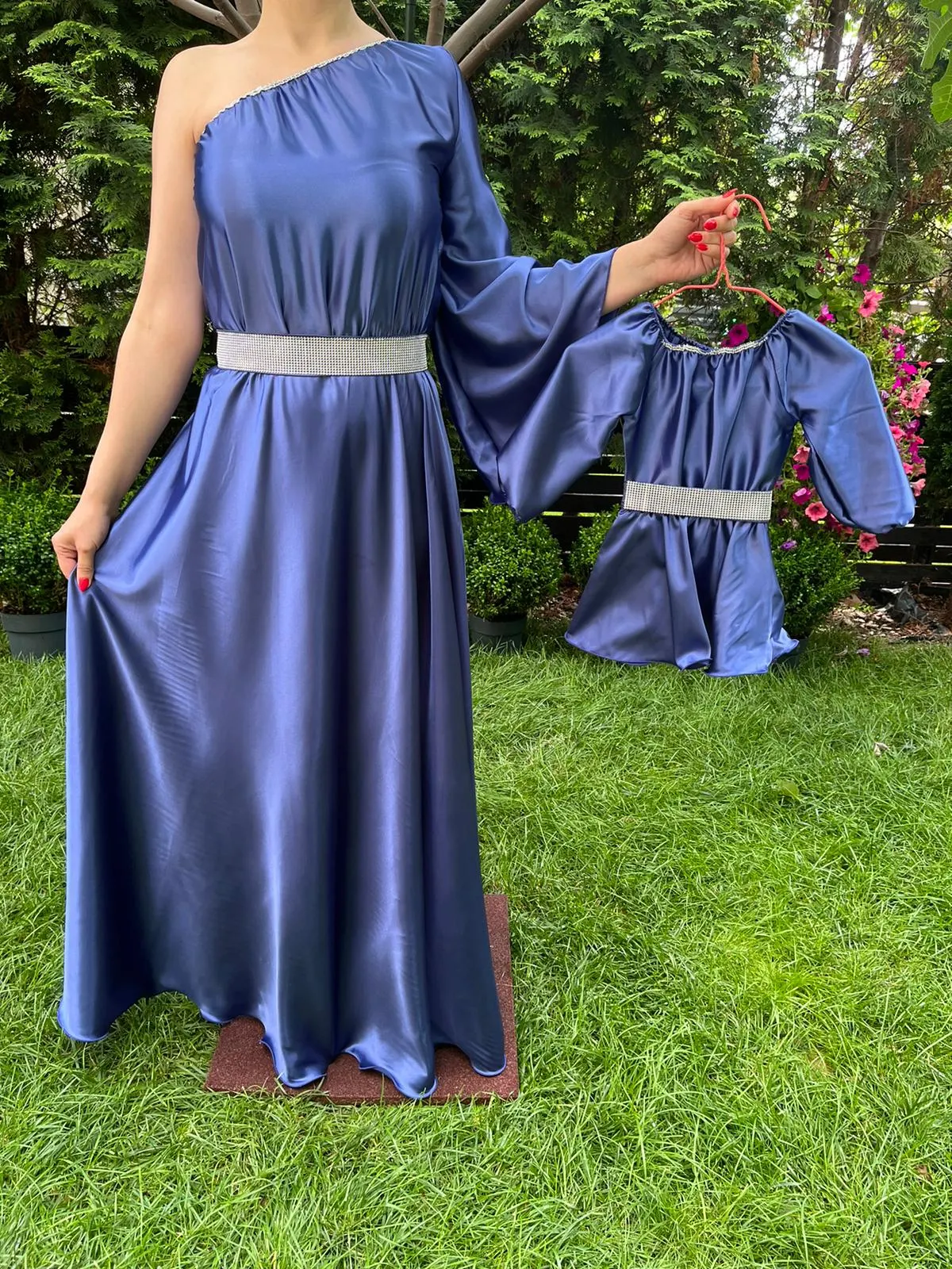 Rochie fetita Aurora albastra