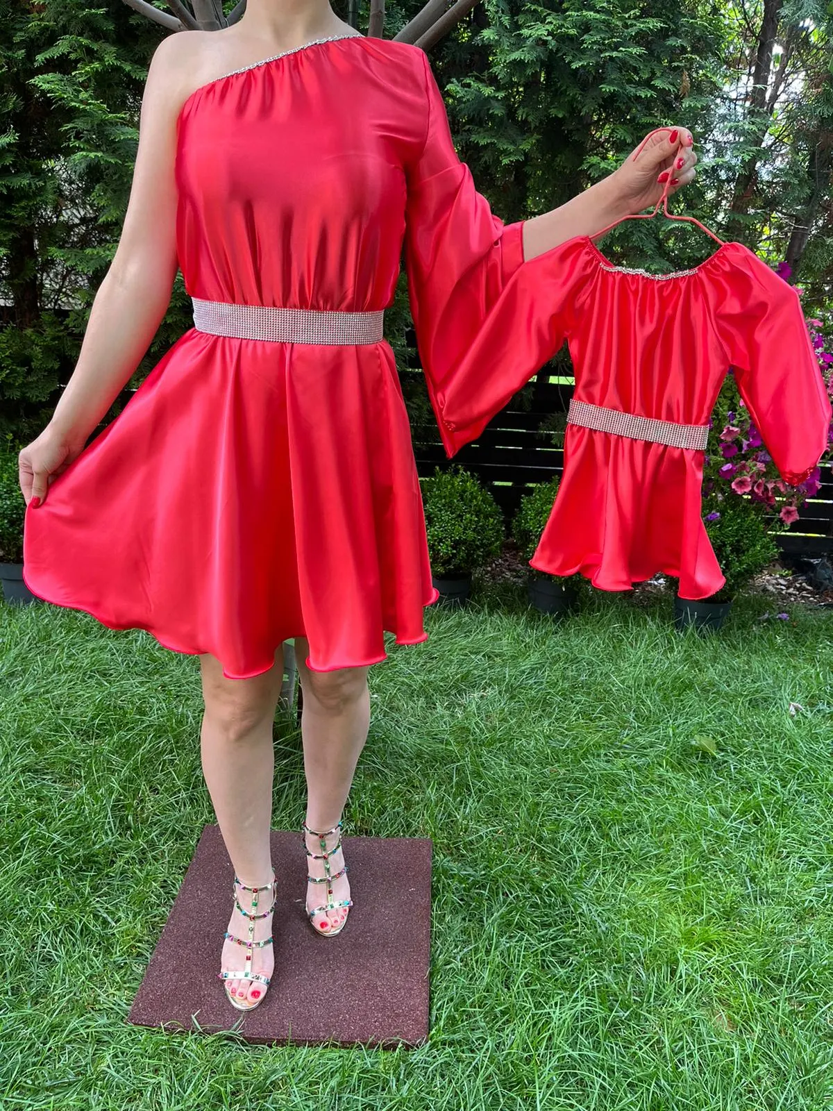 Rochie fetita Aurora rosie
