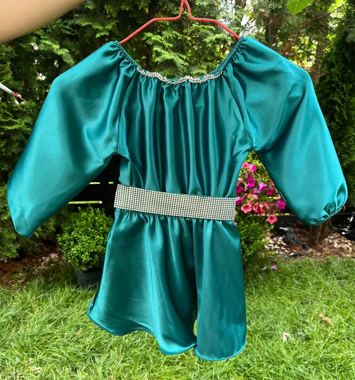 Rochie fetita Aurora verde
