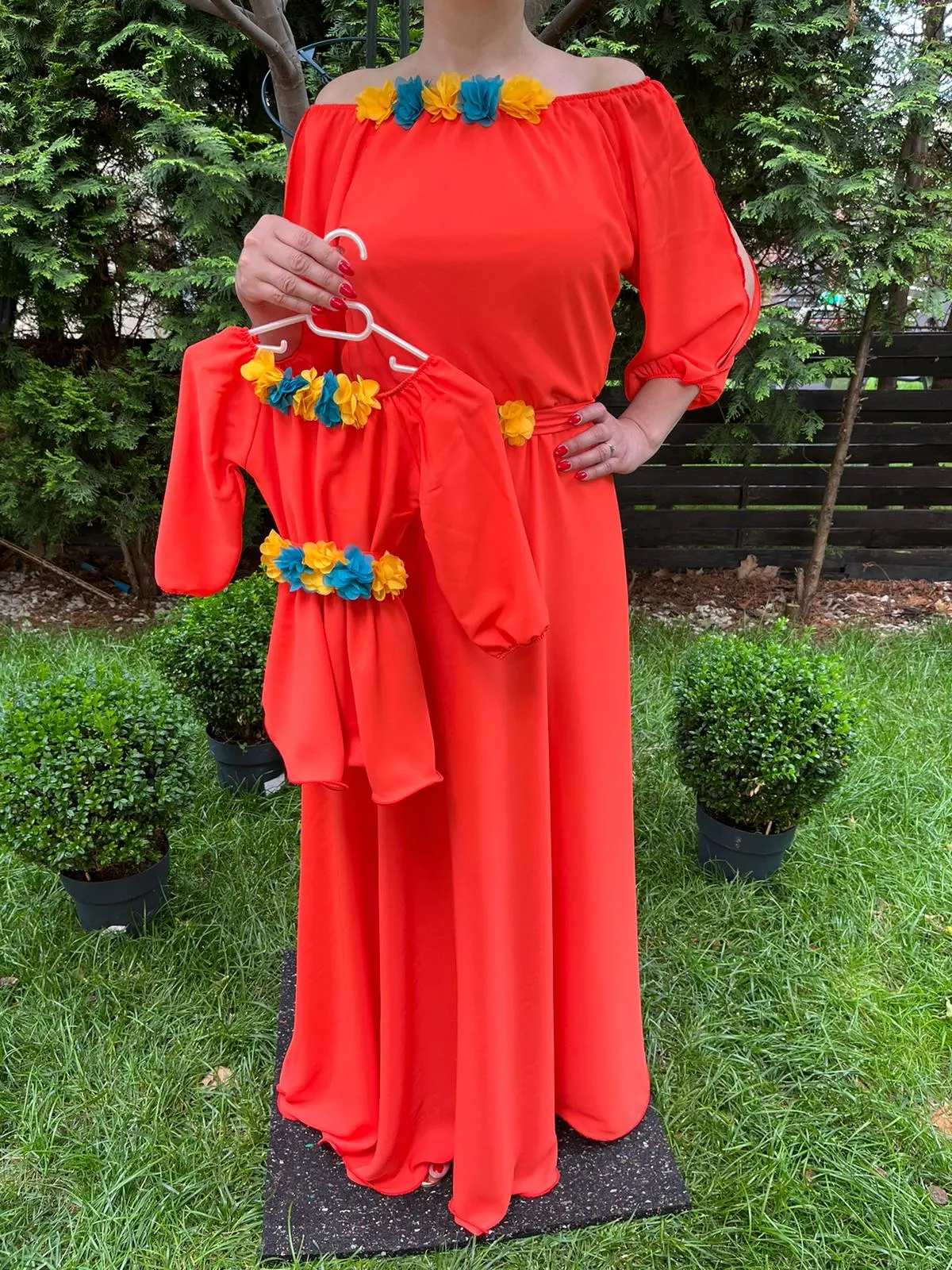 Rochie fetita Cosanzeana portocalie