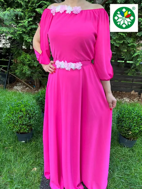 Rochie lunga Cosanzeana fucsia
