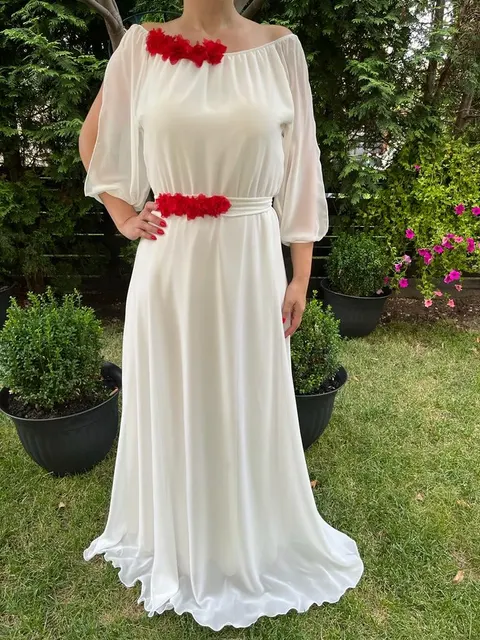 Rochie lunga Cosanzeana alba