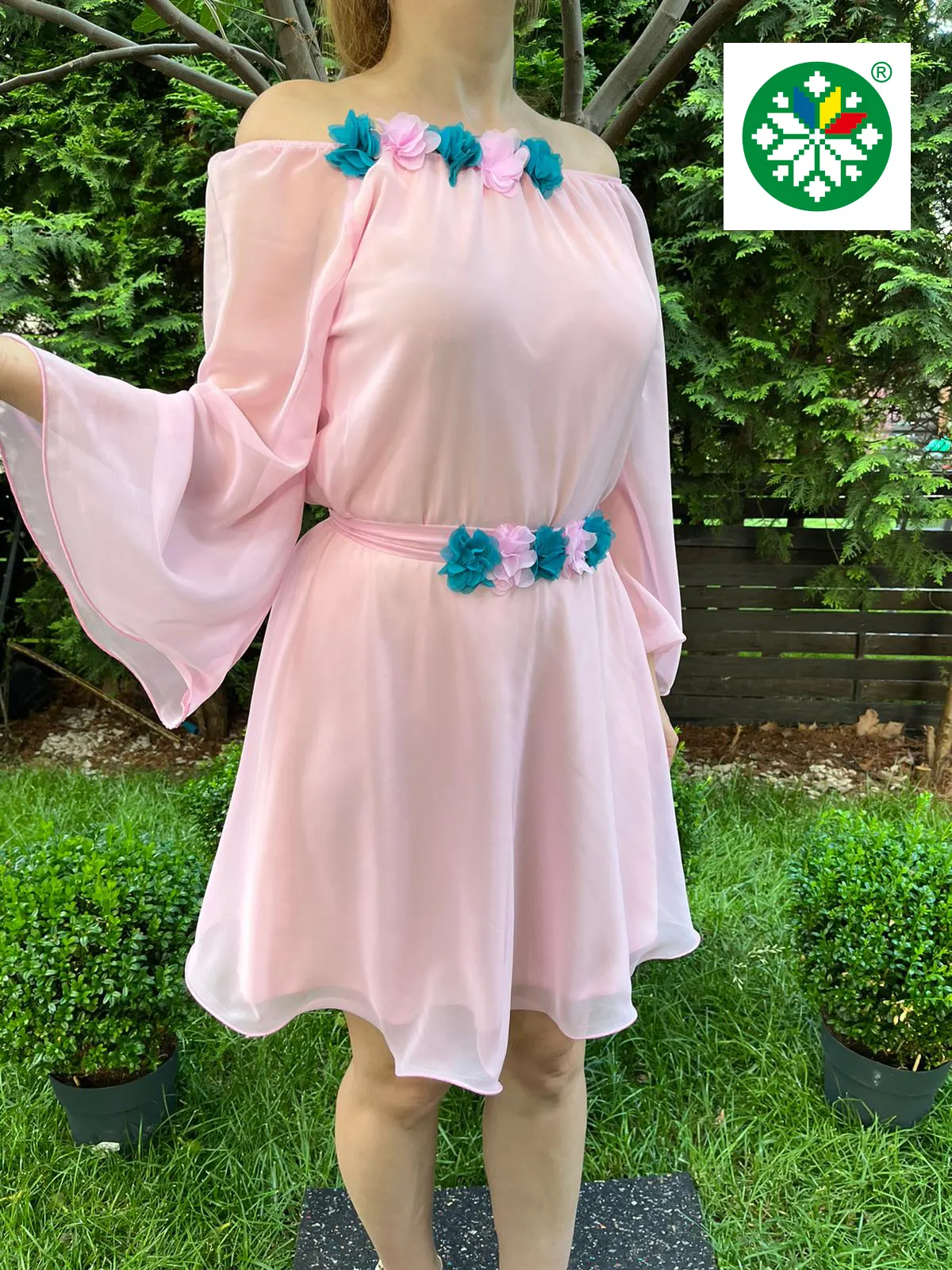 Rochie scurta Cosanzeana roz