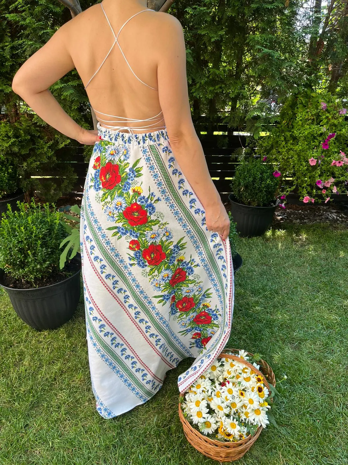 Rochie traditionala lunga Roxana