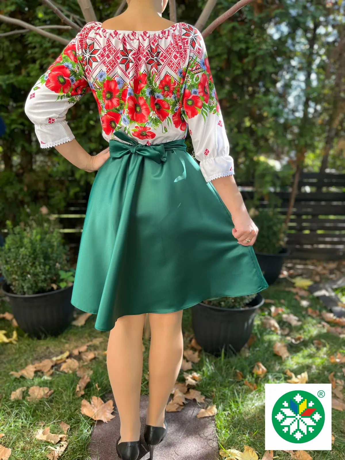 Rochie traditionala scurta Alberta
