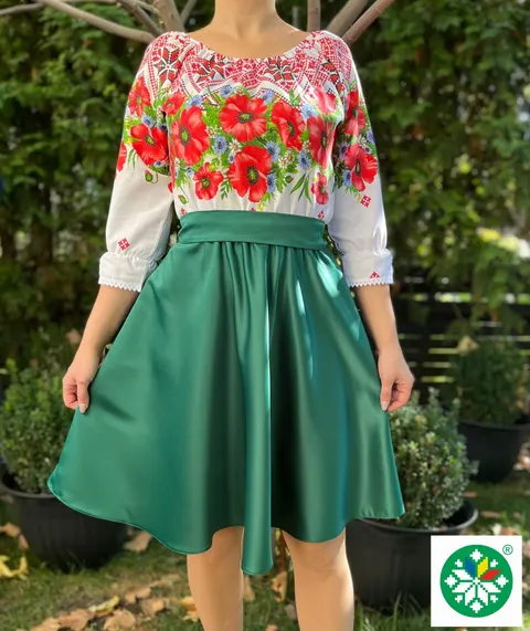 Rochie traditionala scurta Alberta
