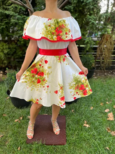 Rochie traditionala scurta Lorena
