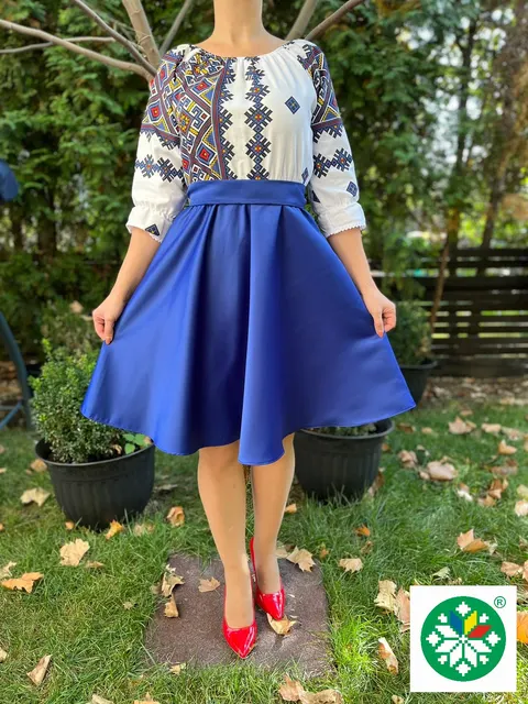 Rochie traditionala scurta Alexia