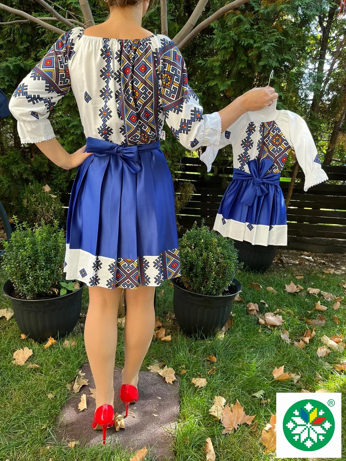 Set rochie pliuri Aida